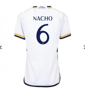 Real Madrid Nacho #6 Replika Hjemmebanetrøje Dame 2023-24 Kortærmet